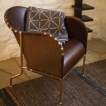 Sillón Bruno - Cuero natural - base con cobre - Källemo