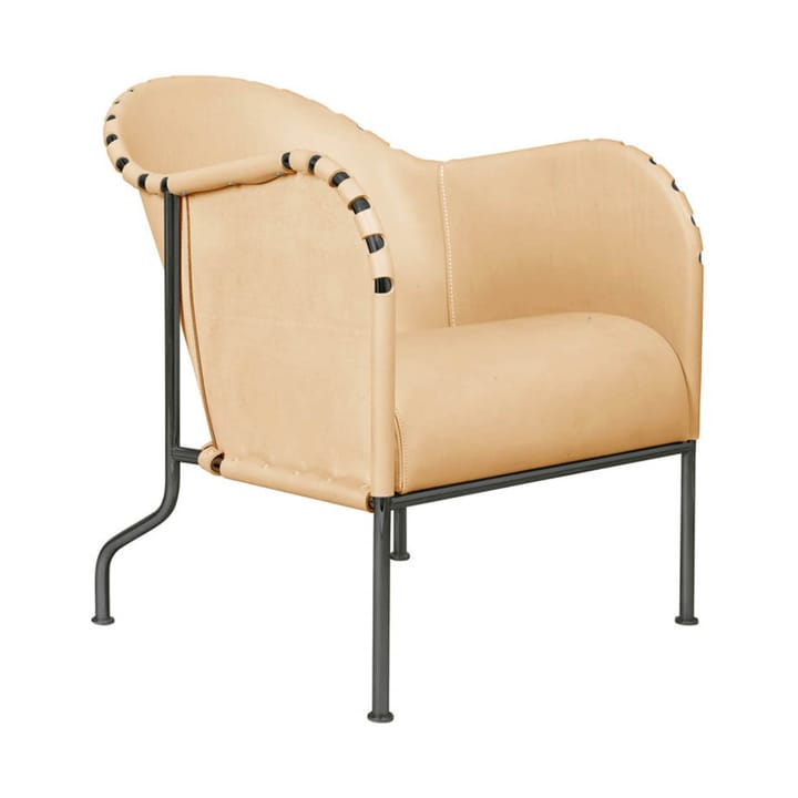 Sillón Bruno - Natural - acero ennegrecido - Källemo