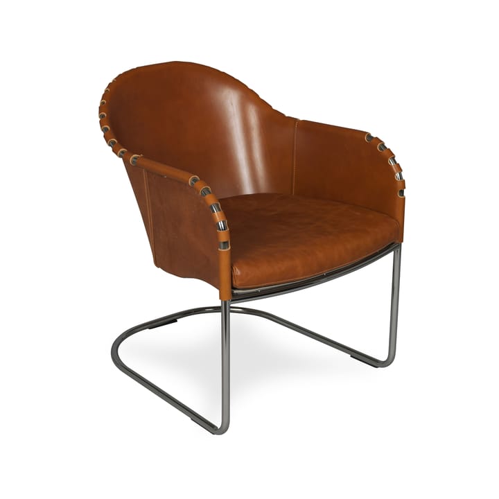 Sillón Ingo - Cognac - cromo - Källemo