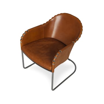 Sillón Ingo - Cognac - cromo - Källemo