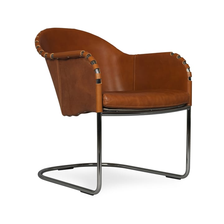 Sillón Ingo, Cognac - cromo Källemo