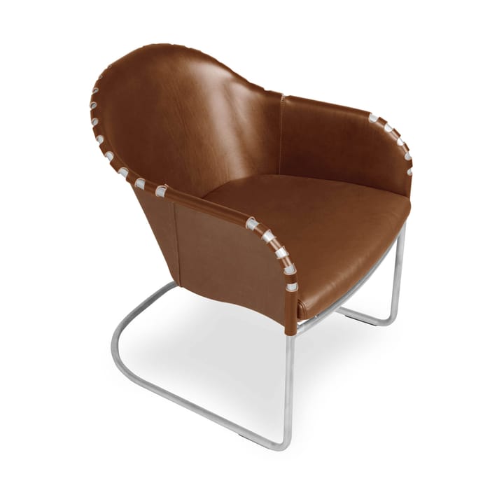 Sillón Ingo, Coñac - cromo mate Källemo