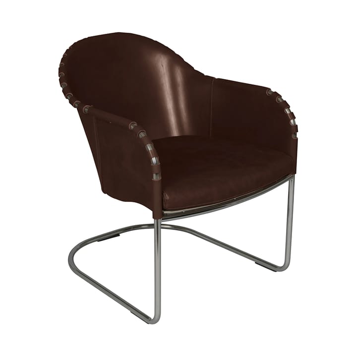 Sillón Ingo - Marrón cigarro - cromo mate - Källemo