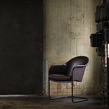 Sillón Ingo - Marrón cigarro - cromo mate - Källemo
