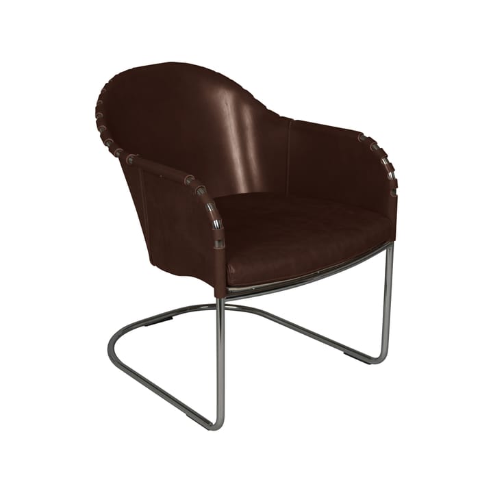 Sillón Ingo - Marrón cigarro - cromo - Källemo