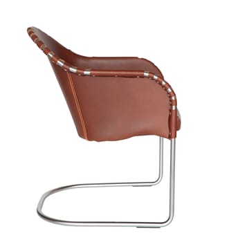 Sillón Ingo V.I.P - Cuero marrón vintage - cromo mate - Källemo