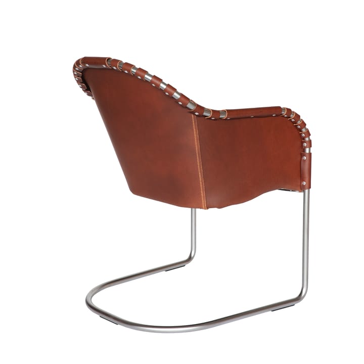 Sillón Ingo V.I.P, Cuero marrón vintage - cromo mate Källemo