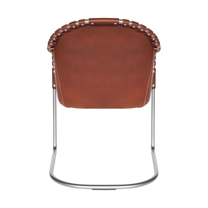 Sillón Ingo V.I.P, Cuero marrón vintage - cromo mate Källemo