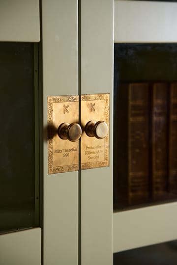 Vitrina para libros National Geographic - Base de haya amarilla - latón - Källemo