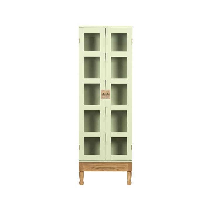 Vitrina para libros National Geographic - Base de roble verde claro - latón - Källemo