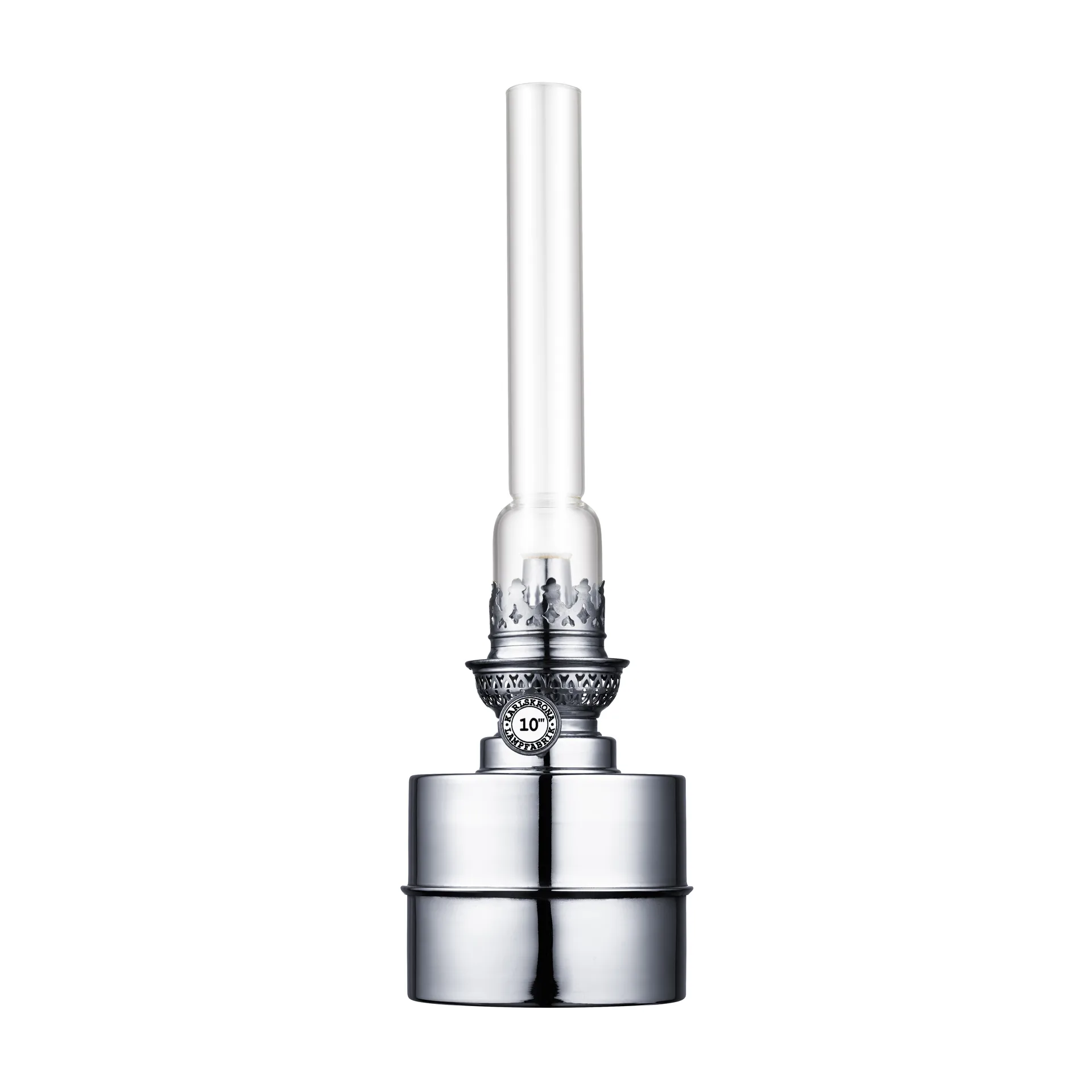 Lámpara de parafina Flaggskär, níquel Karlskrona Lampfabrik