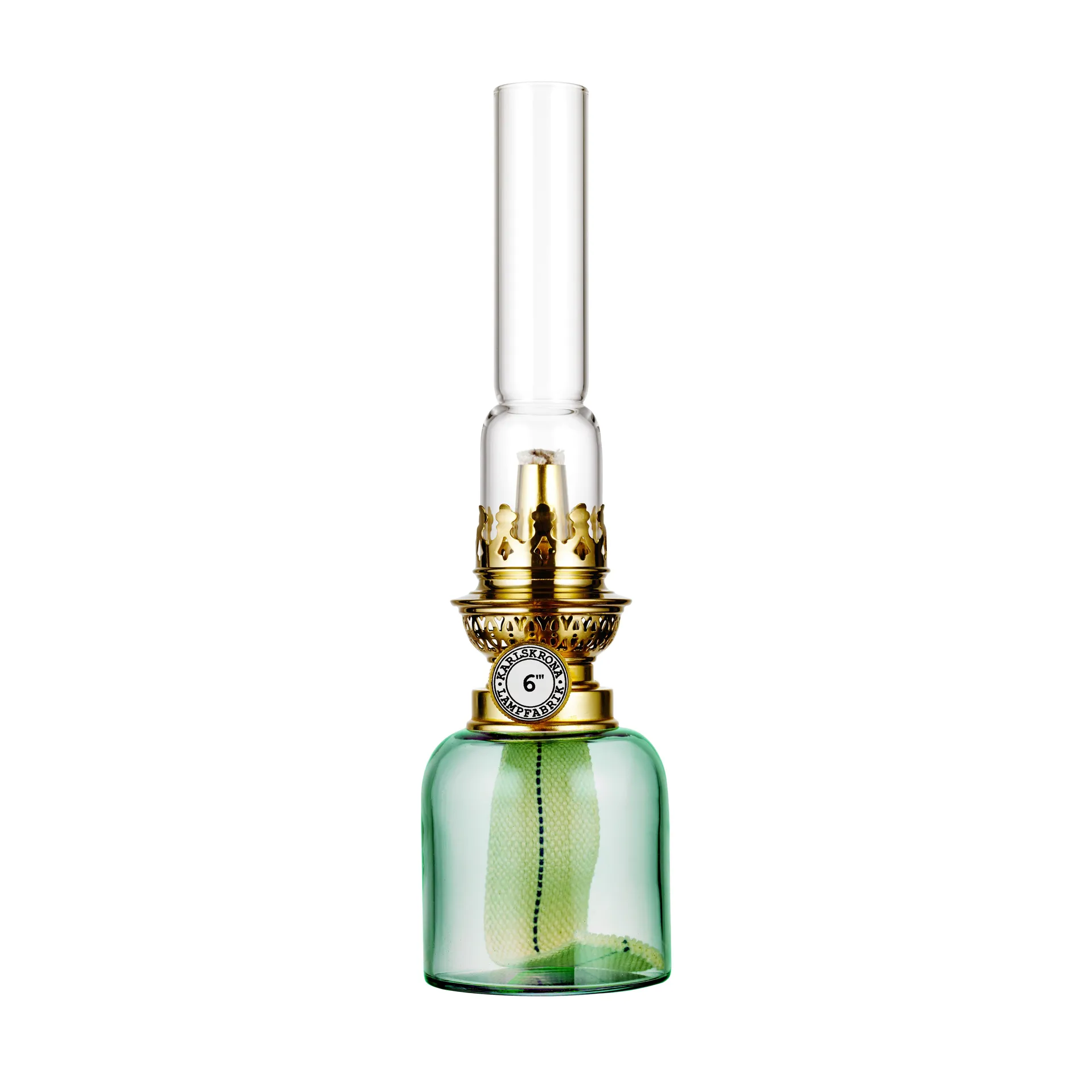 Lámpara de parafina Koholmen, jade green (verde) Karlskrona Lampfabrik