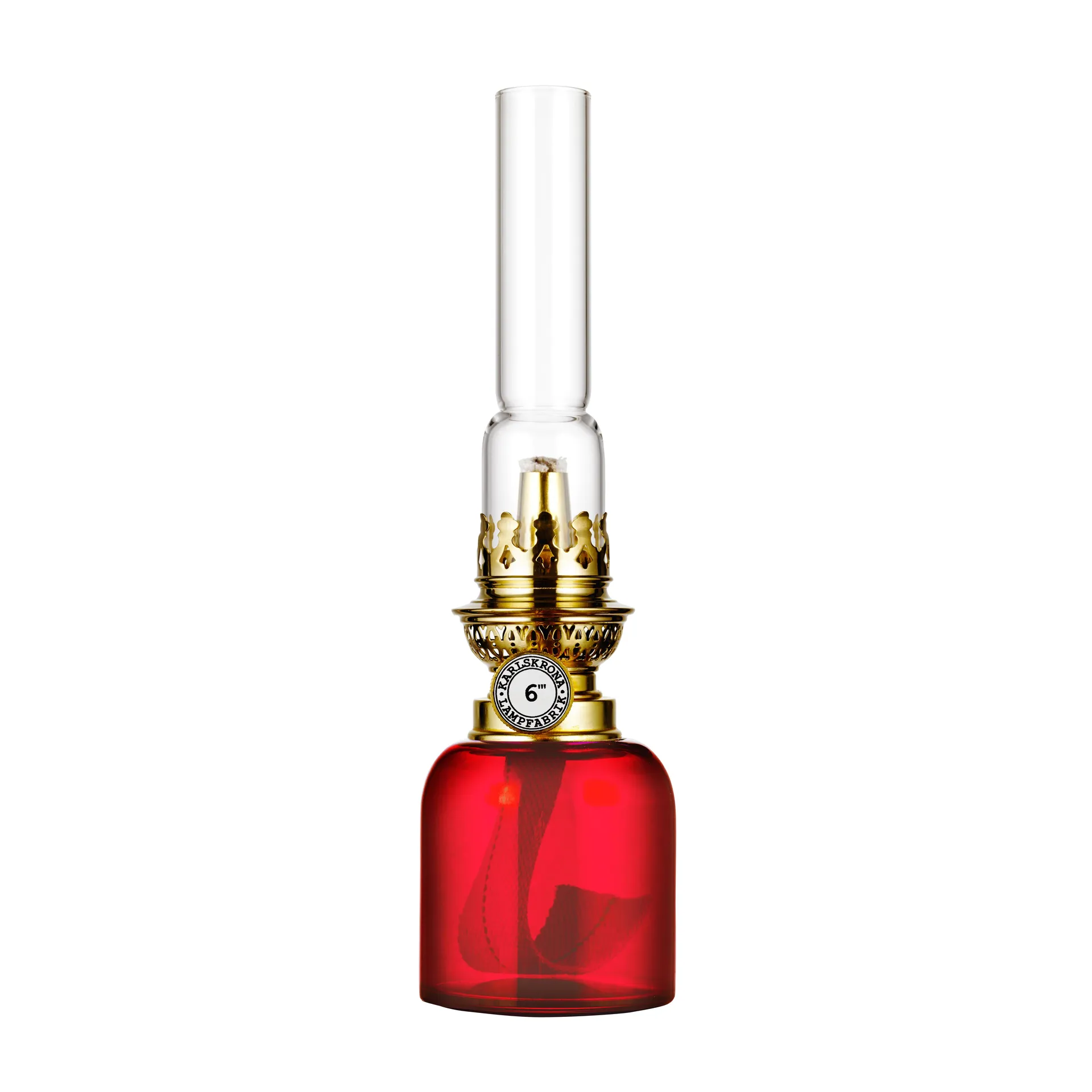 Lámpara de parafina Koholmen, roby red (rojo) Karlskrona Lampfabrik