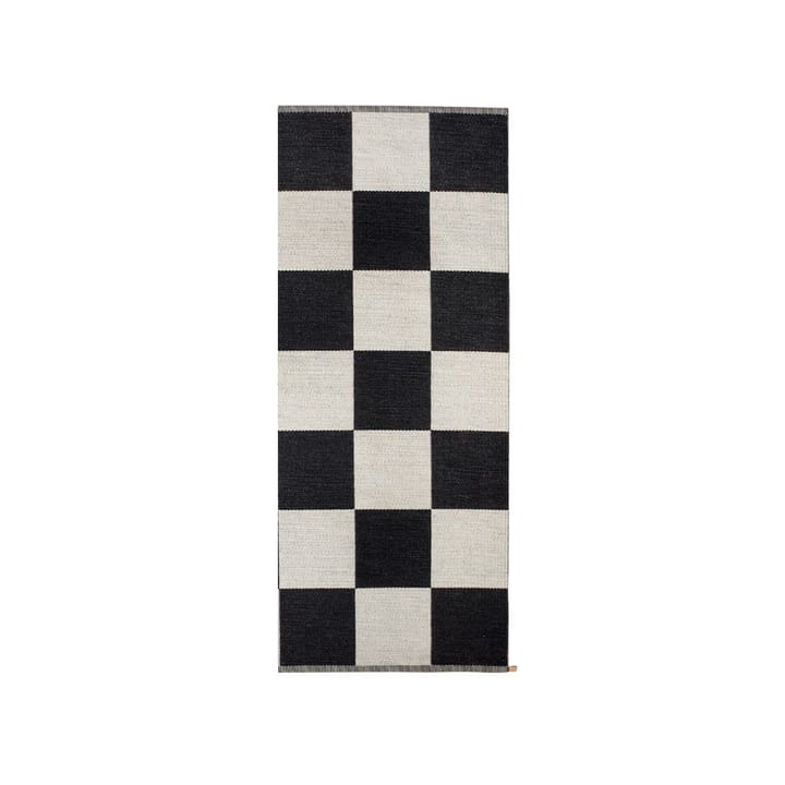 Alfombra Checkerboard Icon 85x200 cm - Midnight black - Kasthall