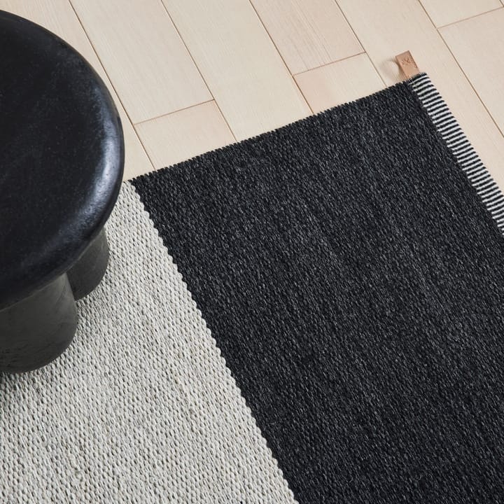 Alfombra de recibidor Wide Stripe Icon, Midnight black 200x85 cm Kasthall