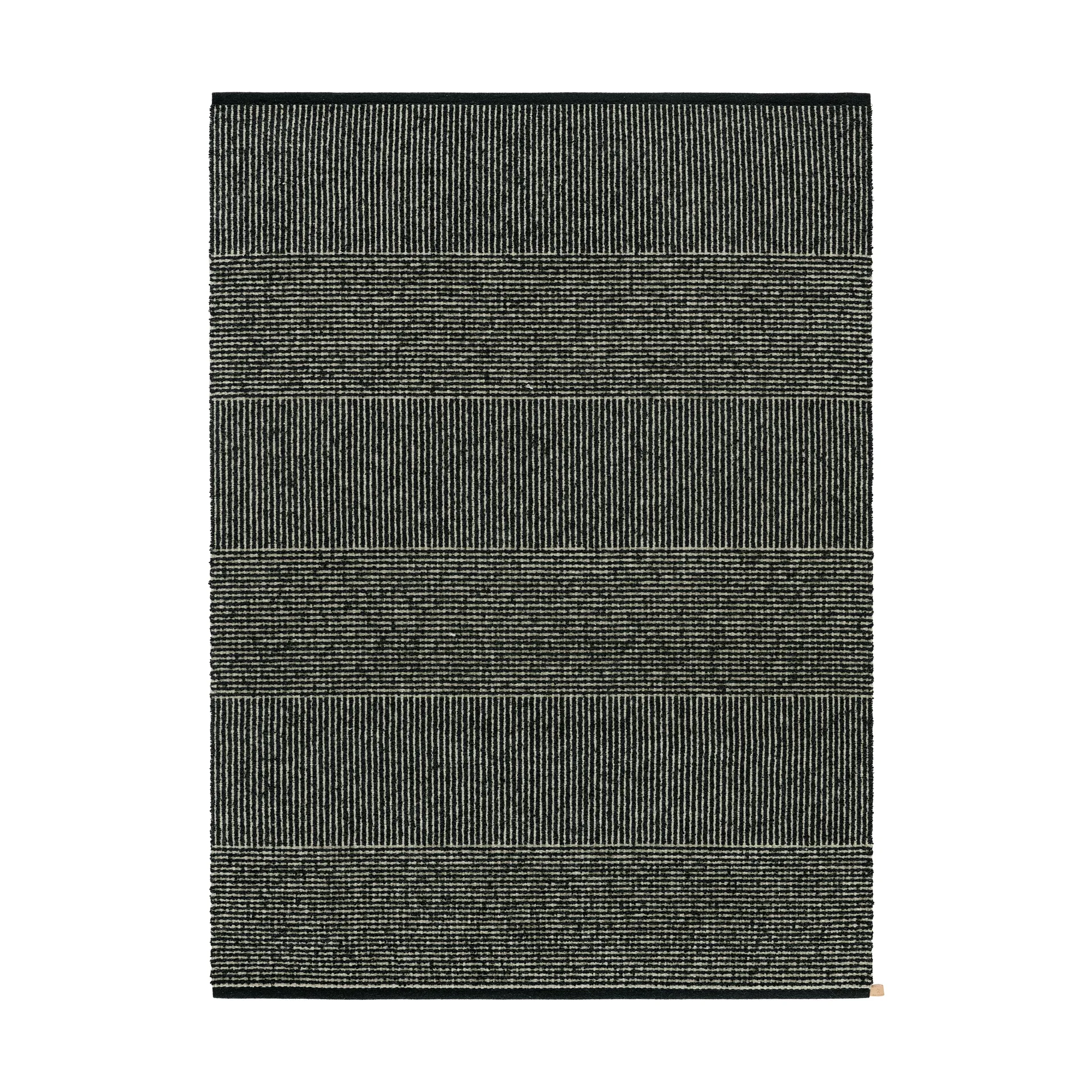 Alfombra Fasad Duo, Negro oscuro-gris claro 501, 200x300 cm Kasthall
