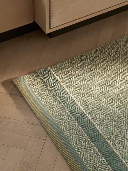 Alfombra Goose Eye Anniversary, Minty fresh, 85x240 cm Kasthall