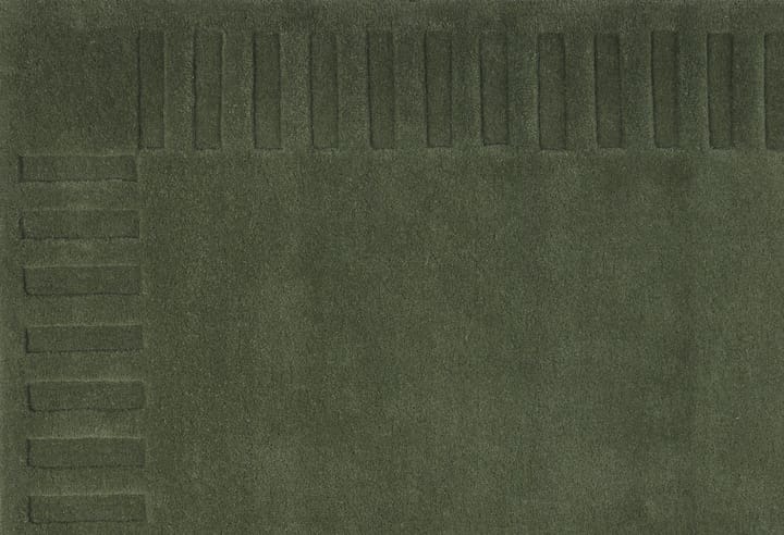 Alfombra de lana Lea original, Green-18, 170x240 cm Kateha