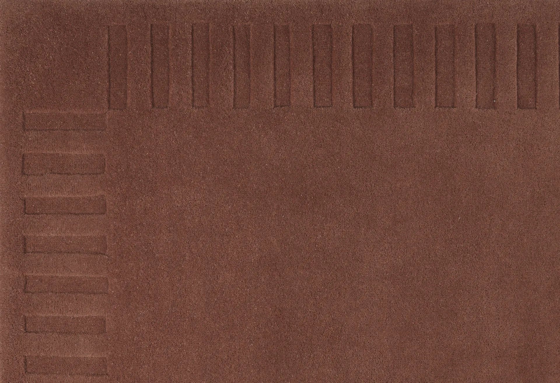 Alfombra de lana Lea original, Rust-45, 200x300 cm Kateha