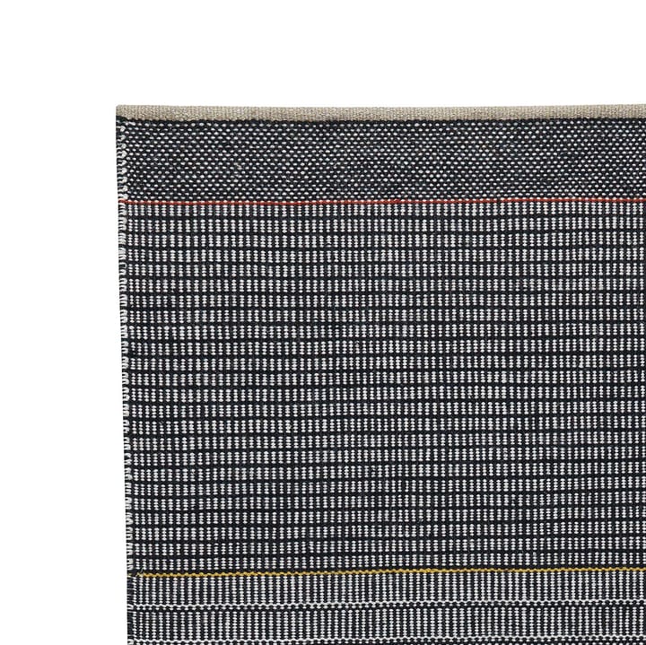 Alfombra de lana Tribulus One 80x250 cm, negro, blanco, rojo, amarillo Kateha