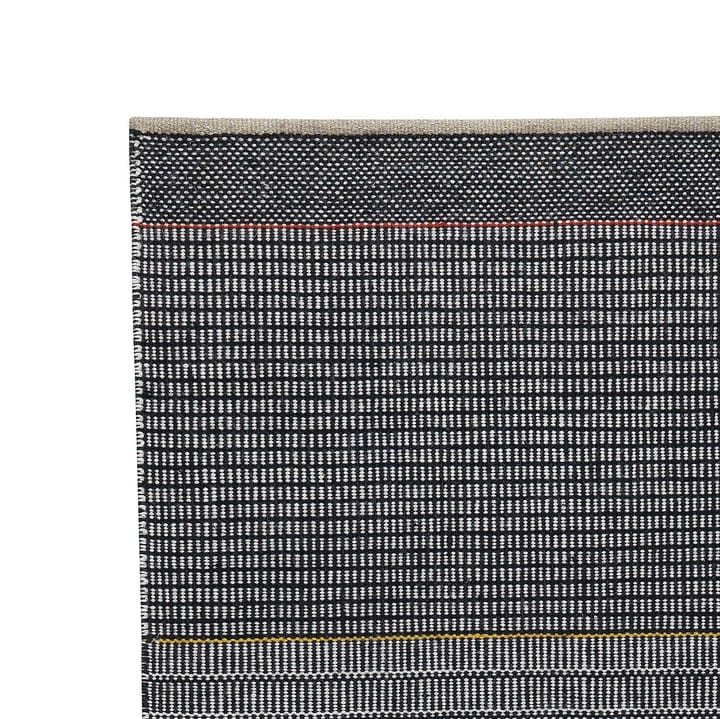Alfombra de lana Tribulus One 80x250 cm - negro, blanco, rojo, amarillo - Kateha