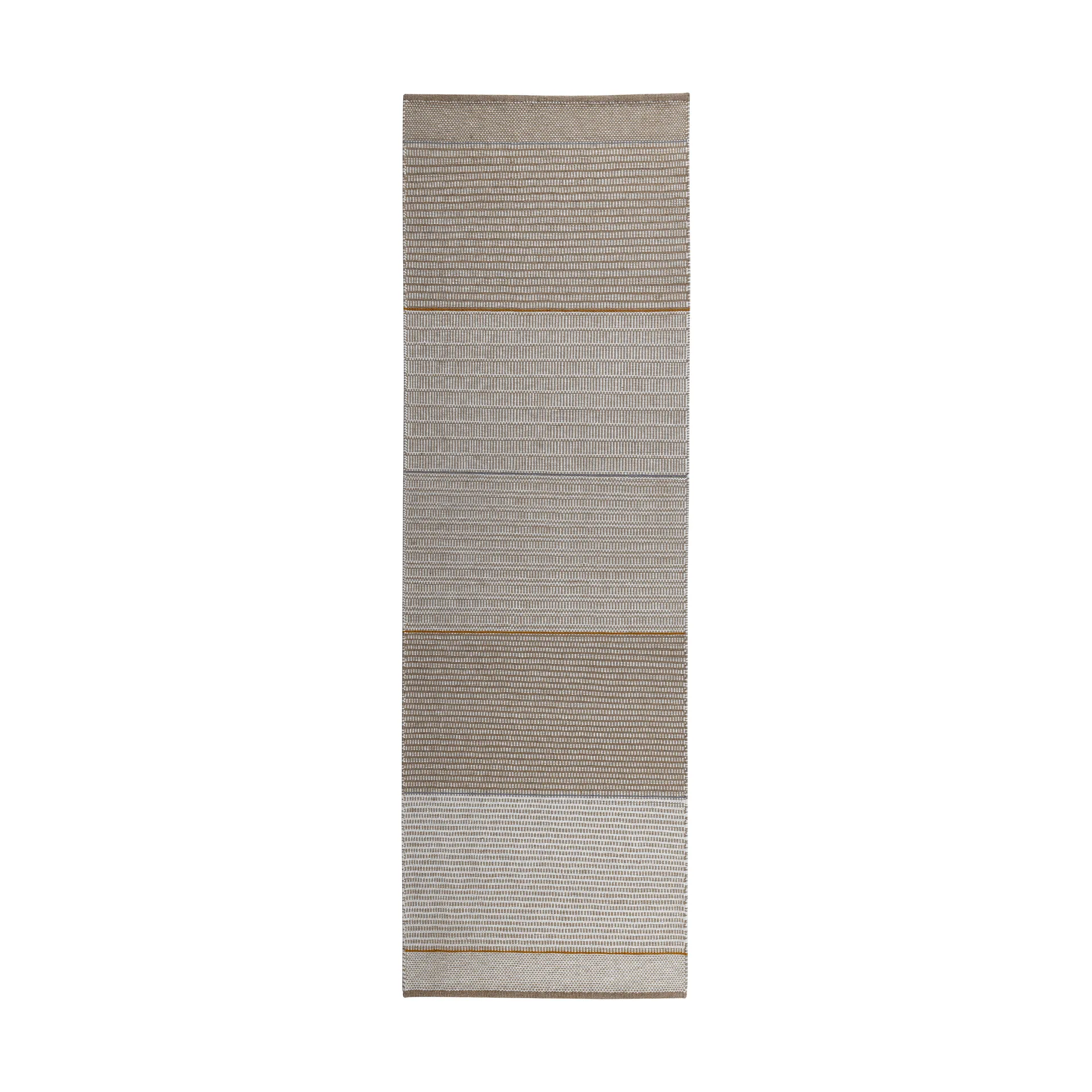 Alfombra de lana Tribulus Three, Beige, 80x250 cm Kateha