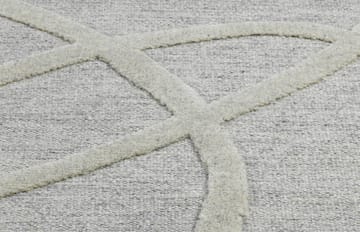 Alfombra de lana Verbena - White, 200x300 cm - Kateha