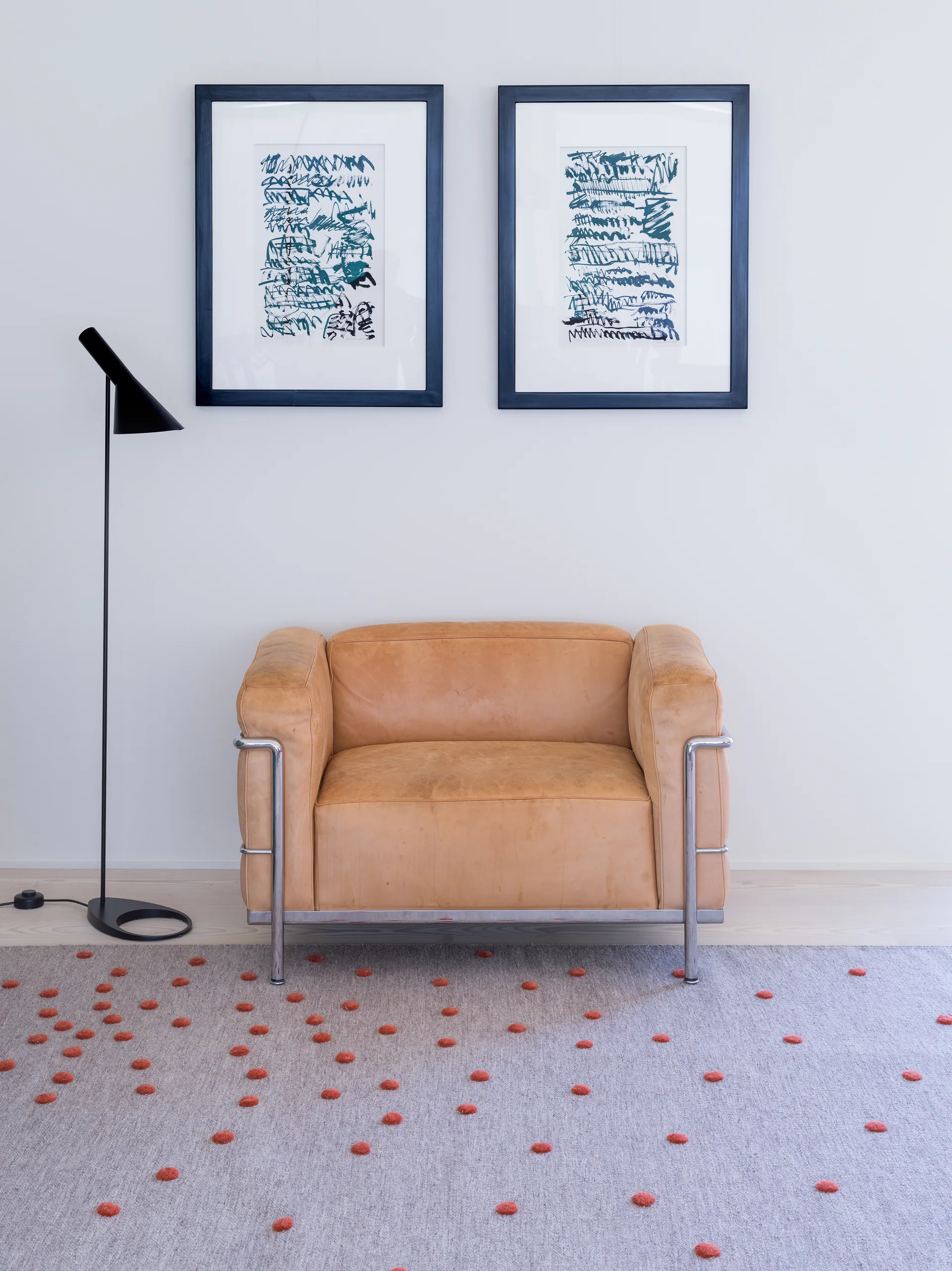 Alfombra de pasillo Bula, Coral, 80x250 cm Kateha