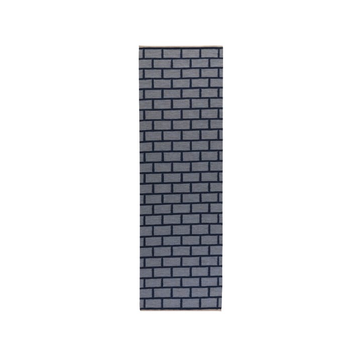 Alfombra de recibidor Brick - Blue, 80x250 cm - Kateha