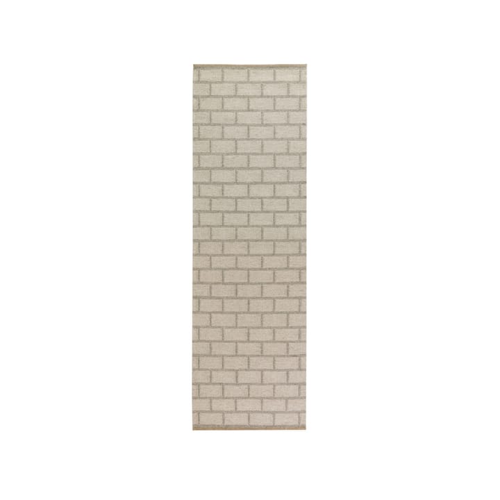 Alfombra de recibidor Brick - Light grey, 80x250 cm - Kateha