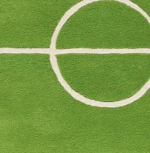 Alfombra infantil Football - Green, 120x180 cm - Kateha