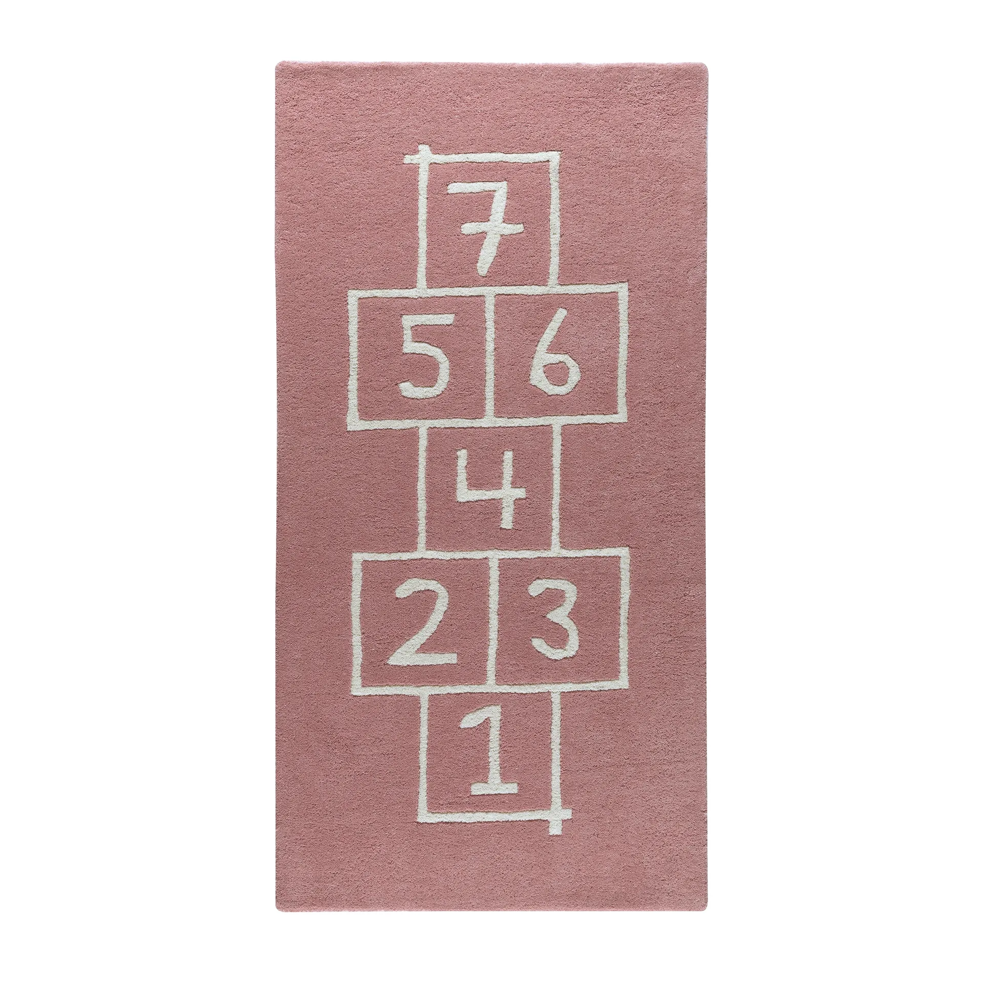 Alfombra infantil Hopscotch, rosa Kateha