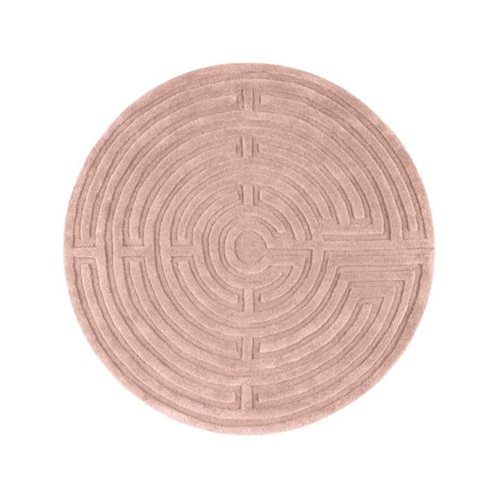 Alfombra redonda Minilabyrint - rose 40, 130 cm - Kateha
