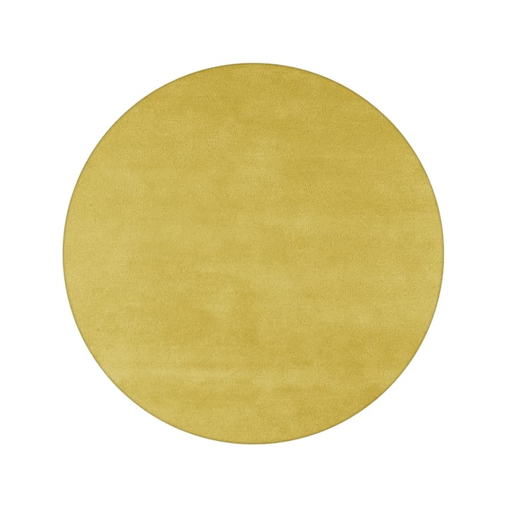 Alfombra redonda Sencillo - Yellow, 220 cm - Kateha