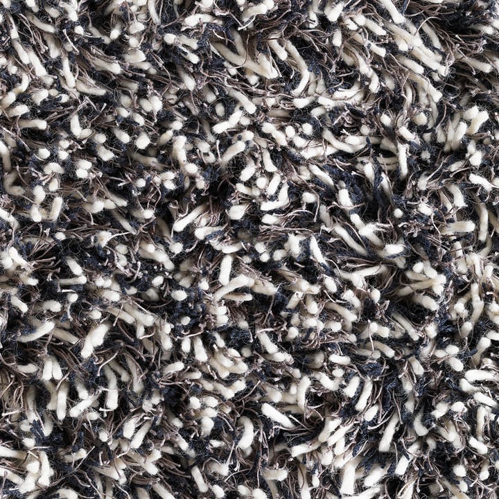 Alfombra Shaggy redonda, White/charcoal, 220 cm Kateha