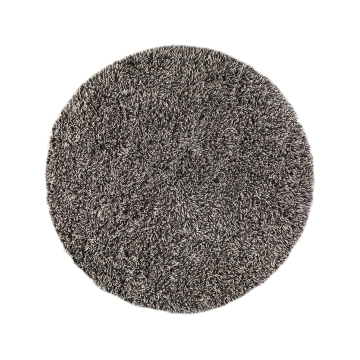 Alfombra Shaggy redonda - White/charcoal, 220 cm - Kateha