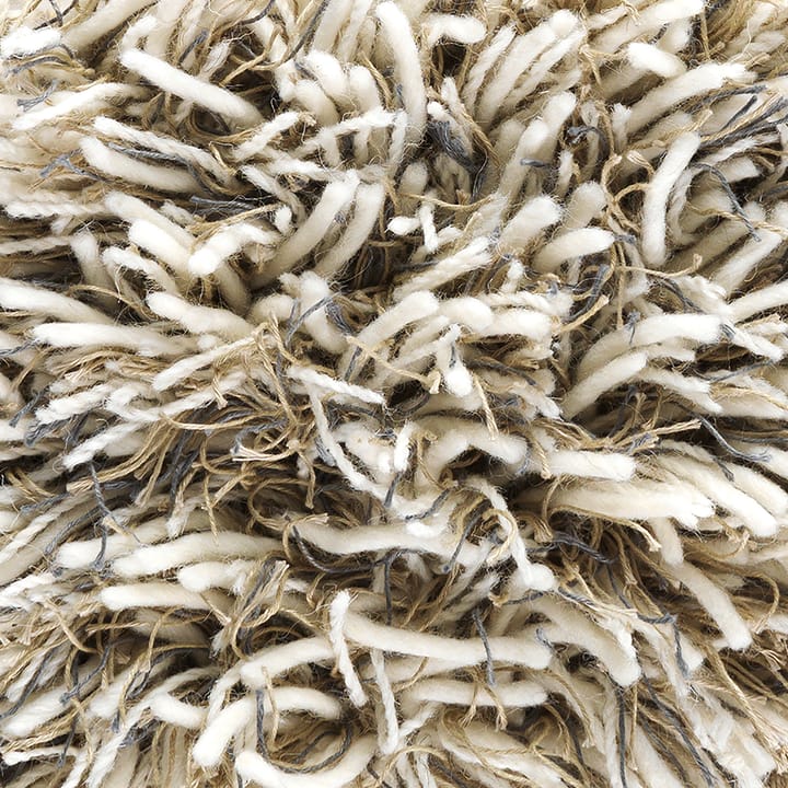 Alfombra Shaggy redonda, White/grey, 220 cm Kateha