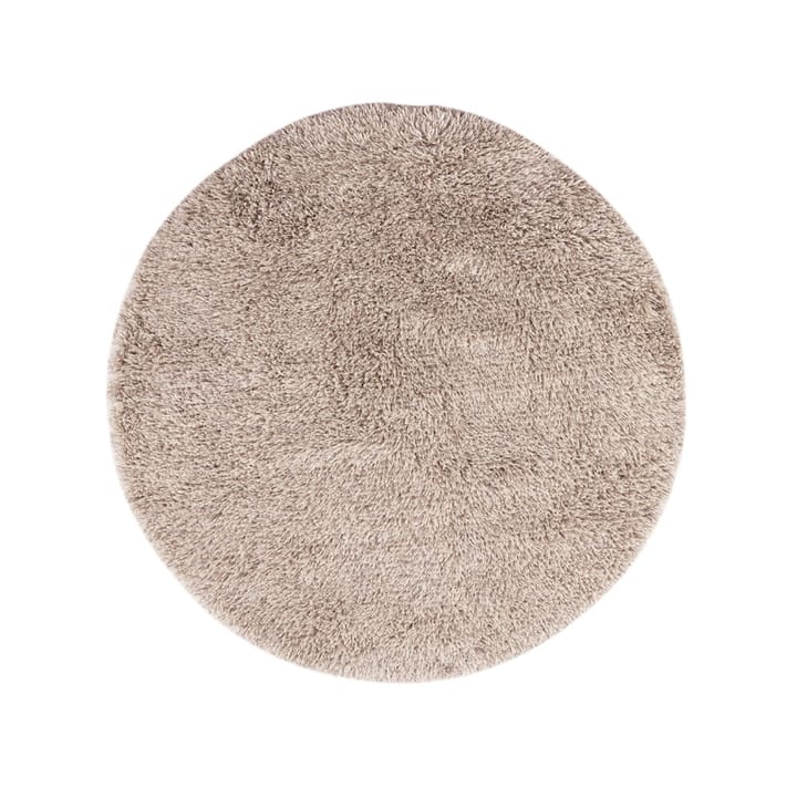 Alfombra Shaggy redonda - White/grey, 220 cm - Kateha