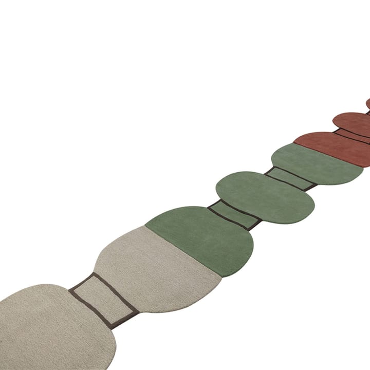Alfombra Silhouette figure, Dusty red, 110x240 cm Kateha