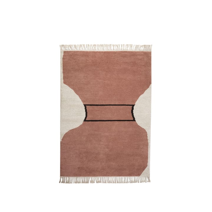 Alfombra Silhouette flossa - Dusty red, 170x240 cm - Kateha
