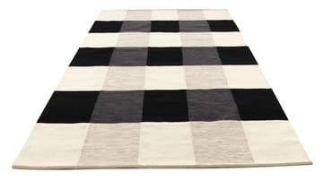 Alfombra tejida a mano Night and Day 170x240 cm - Negro & blanco - Kateha
