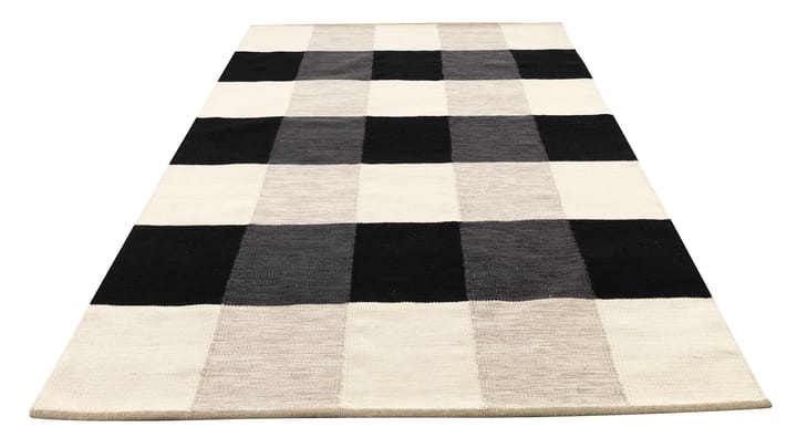 Alfombra tejida a mano Night and Day 170x240 cm, Negro & blanco Kateha