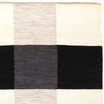 Alfombra tejida a mano Night and Day 170x240 cm - Negro & blanco - Kateha