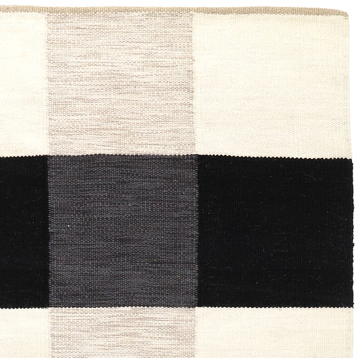 Alfombra tejida a mano Night and Day 170x240 cm, Negro & blanco Kateha