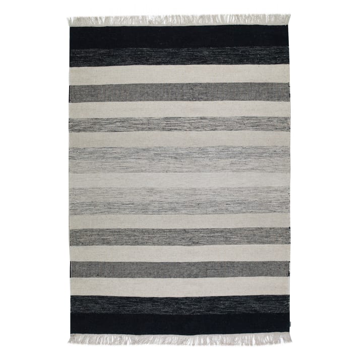 Alfombra Tofta wave 170 x 240 cm - blanco-negro - Kateha