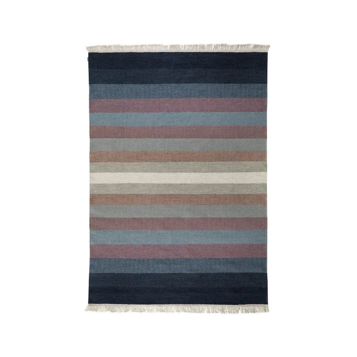 Alfombra Tofta wave - Blue, 170x240 cm - Kateha