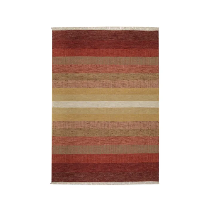 Alfombra Tofta wave - Red, 170x240 cm - Kateha