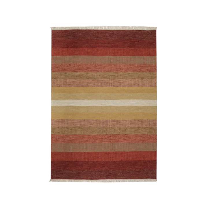 Alfombra Tofta wave - Red, 200x300 cm - Kateha