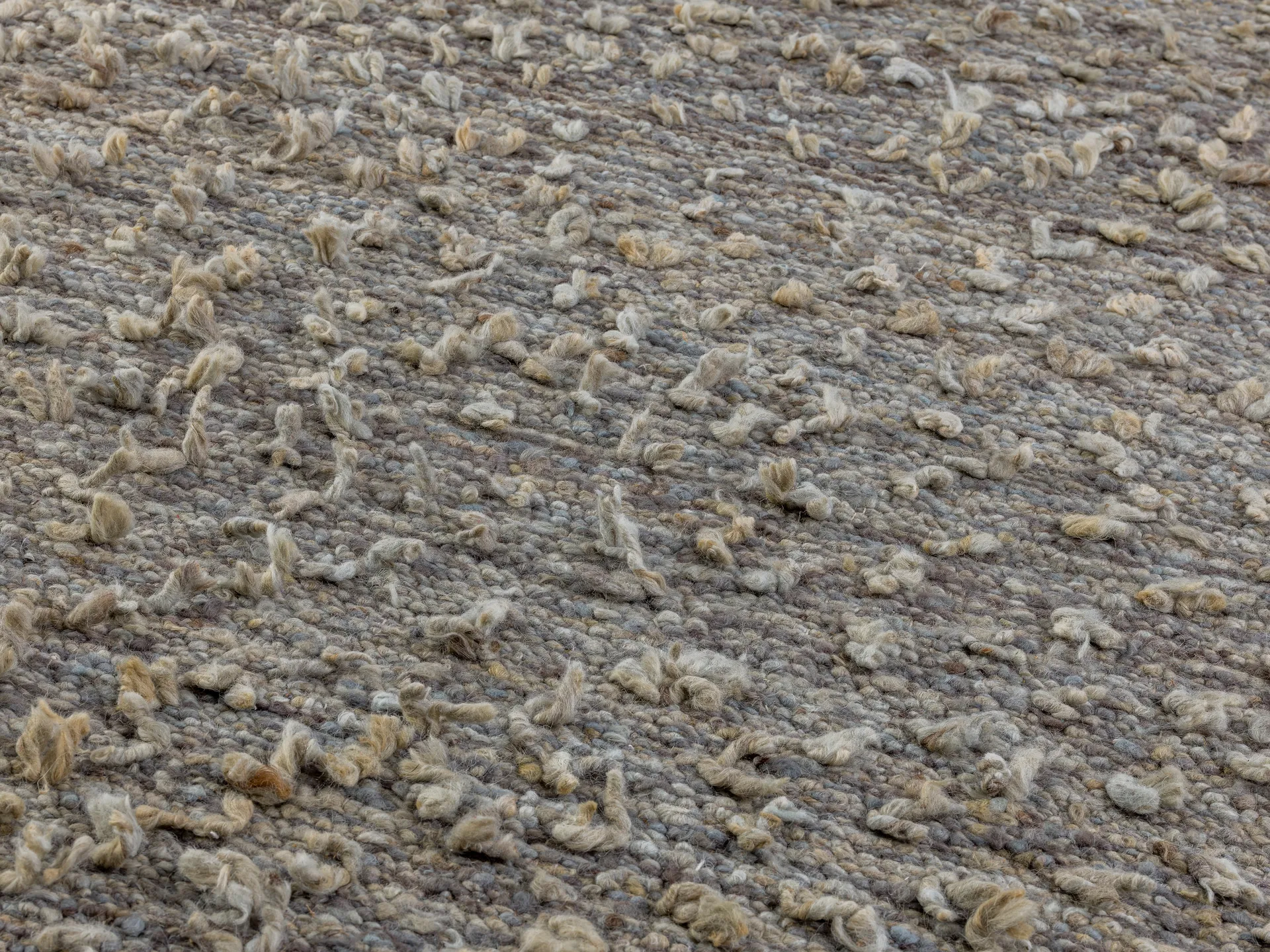 Alfombra Woolly, Light grey 170x240 cm Kateha