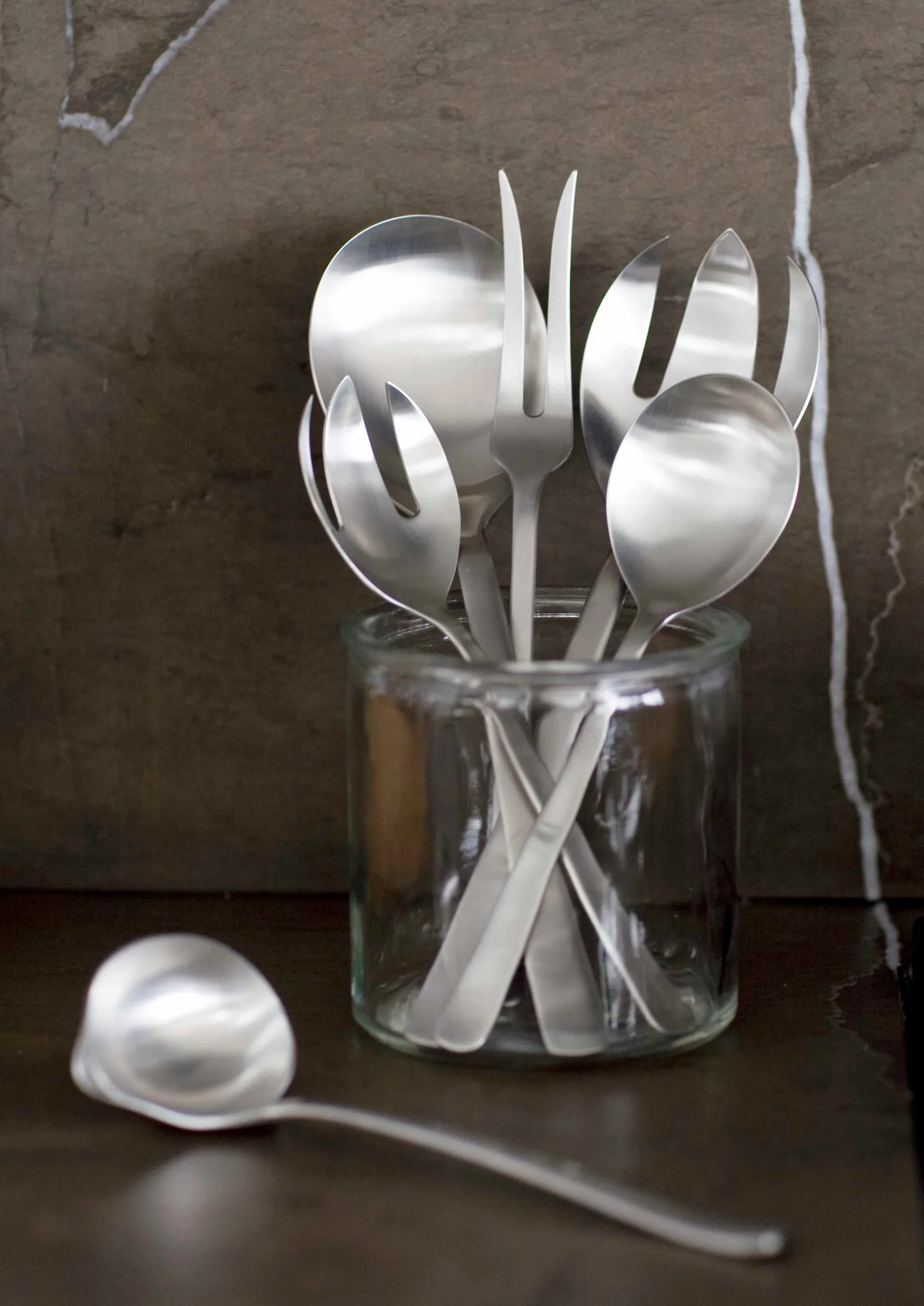 Cubiertos de ensalada Grand Prix 23,5 cm 2 piezas, Polished steel Kay Bojesen